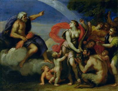 Jupiter and Pandora by Francesco Albani